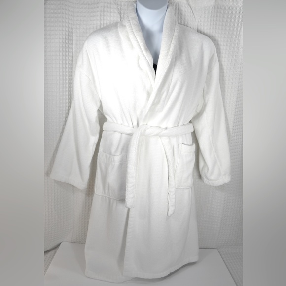 Haven Other - NWOT Haven White Cotton Terry Cloth Bath Robe Women’s Size L/XL